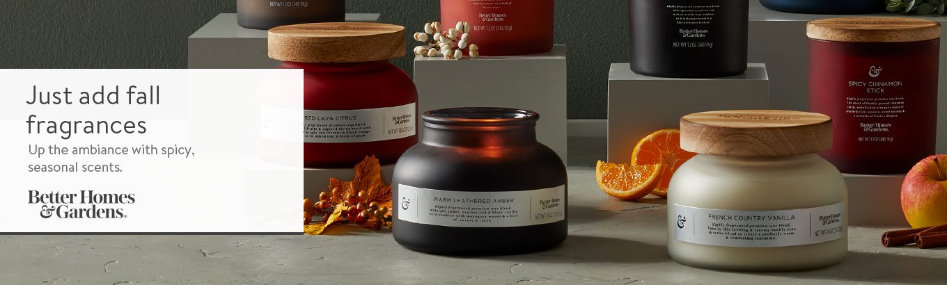 Shop fall fragrances from Better Homes and Gardens.