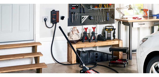 Outfit your garage: Jump starters, tools, car lifts & more.