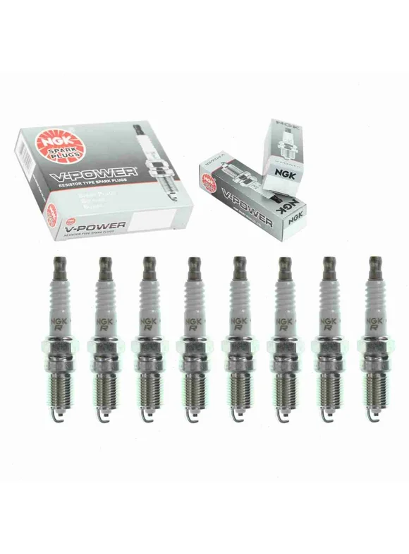 8 pc NGK V-Power Spark Plugs compatible with Chevrolet C1500 Suburban 5.7L V8 1996-1999
