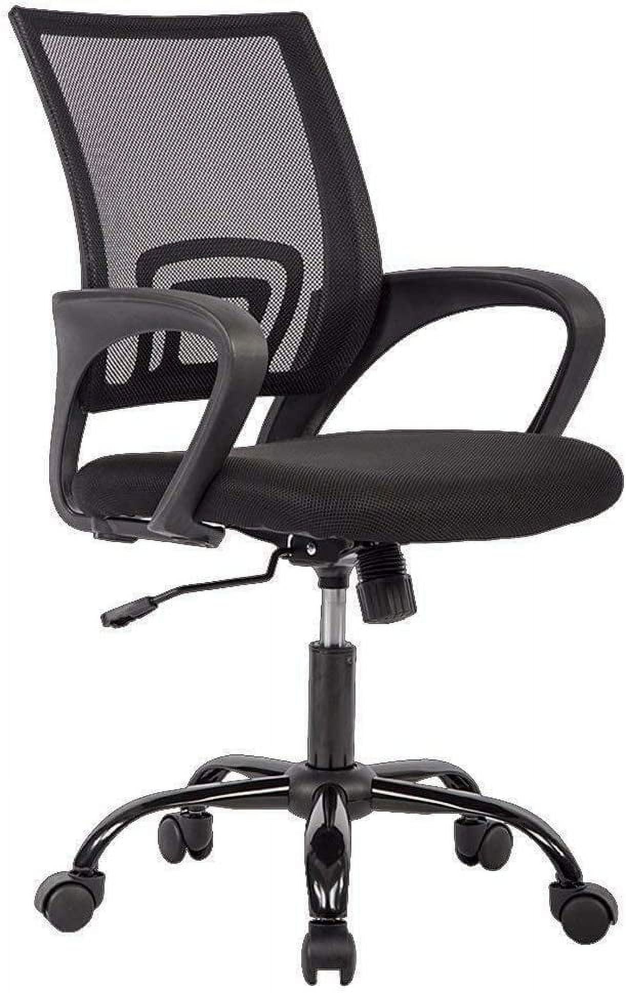 BestOffice Mesh Office Chair Desk Chair Computer Chair Ergonomic Adjustable Stool Back Support Modern Executive Rolling Swivel Chair for Women & Men, Black