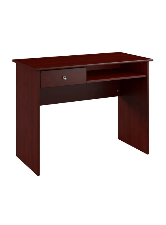 Bush Furniture Cabot 40 inch Small Space Writing Desk, Harvest Cherry