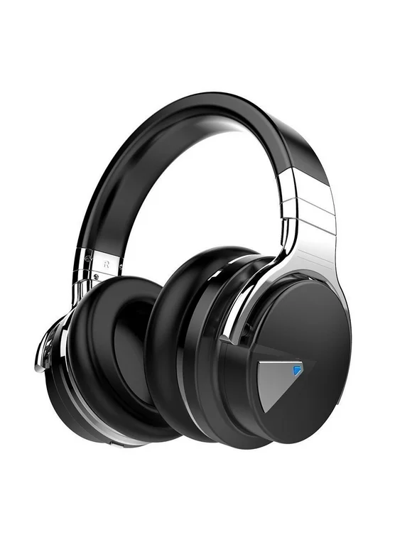 COWIN E7 Wireless Bluetooth Headphones with Mic Hi-Fi Deep Bass Wireless Headphones Over Ear,Memory Foam Ear Cups, 30H Playtime for TV, Travel, Online Class, Home Office