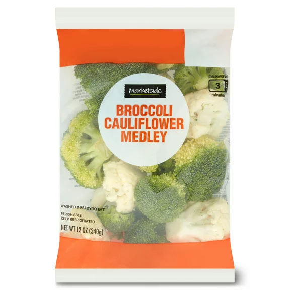 Fresh Marketside Broccoli and Cauliflower, 12 oz