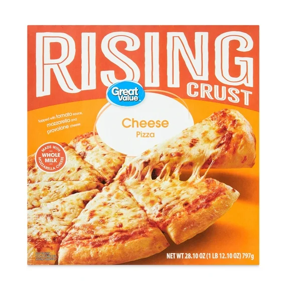 Great Value Rising Crust Cheese Pizza, 28.10 oz (Frozen)