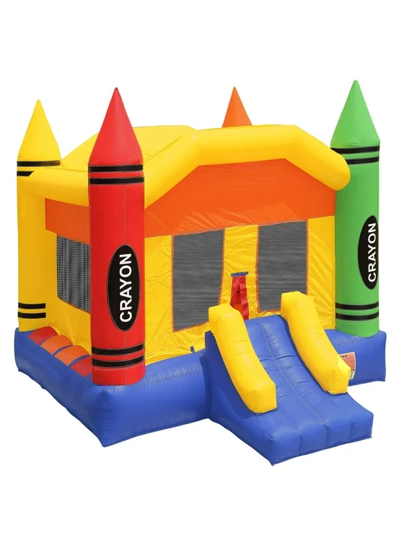 Inflatable HQ Commercial Grade Bounce House - PVC Crayon Castle Jumper