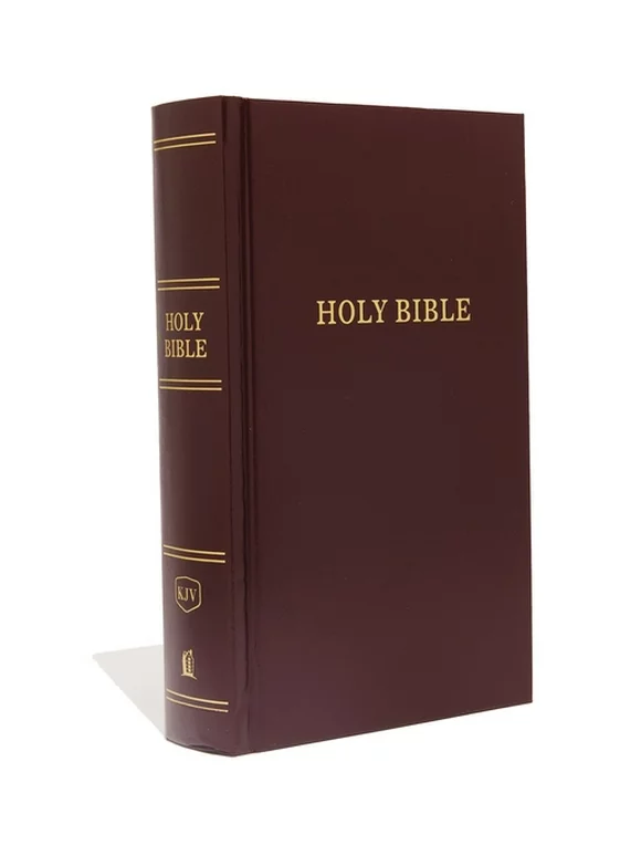 KJV, Pew Bible, Large Print, Hardcover, Burgundy, Red Letter Edition (Hardcover)(Large Print)