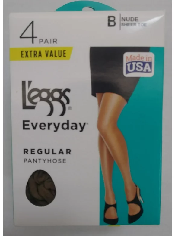L'eggs Women's Everyday Regular Pantyhose, 4 Pair