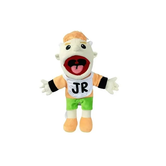Large Jeffy Boy Hand Puppet Children Soft Doll Funny Party Props Christmas Doll Plush Toys Puppet Kids Gift (Junior)