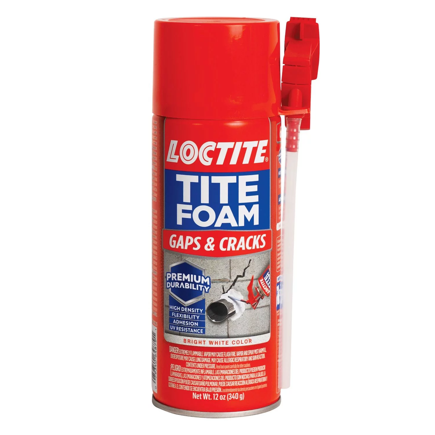 Loctite Tite Foam Insulating Foam Sealant Gaps & Cracks, Pack of 1, White 12 oz Can