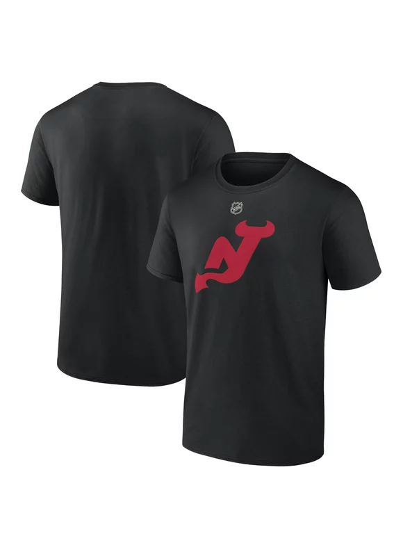 Men's Fanatics Branded Black New Jersey Devils Alternate Logo T-Shirt