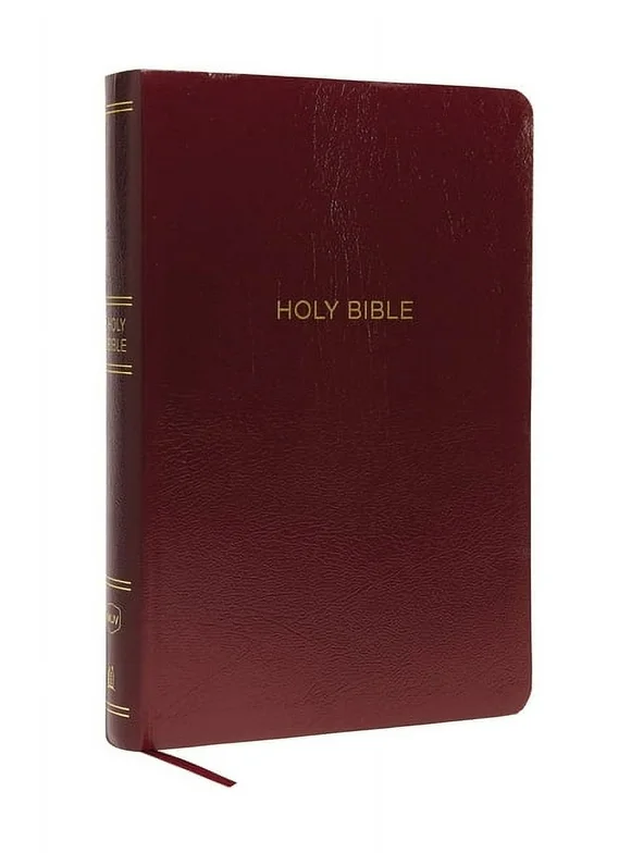 NKJV, Reference Bible, Super Giant Print, Leather-Look, Burgundy, Red Letter Edition, Comfort Print (Paperback)(Large Print)