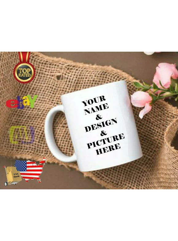 Personalized Photo Coffee Mug - Custom Print Your Favorite Pictures - Perfect Gift! Christmas and Holidays.