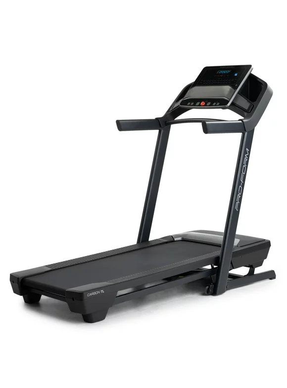 ProForm Carbon TL; Treadmill for Walking and Running with 5” Display, Built-In Tablet Holder and SpaceSaver Design