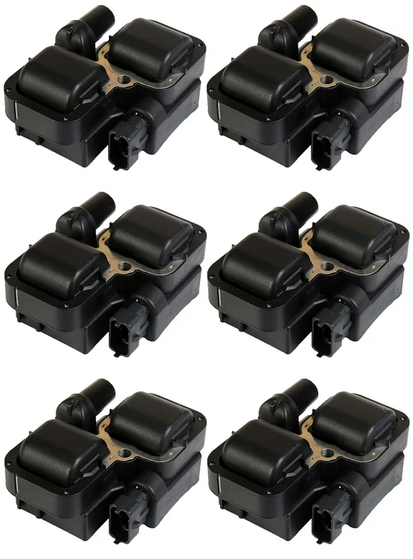Set of 6 ISA Ignition Coils Compatible with 2006-2010 Mercedes Benz B200 2004-2008 Chrysler Crossfire 1998-2006 Mercedes Benz CL500 Replacement for UF359