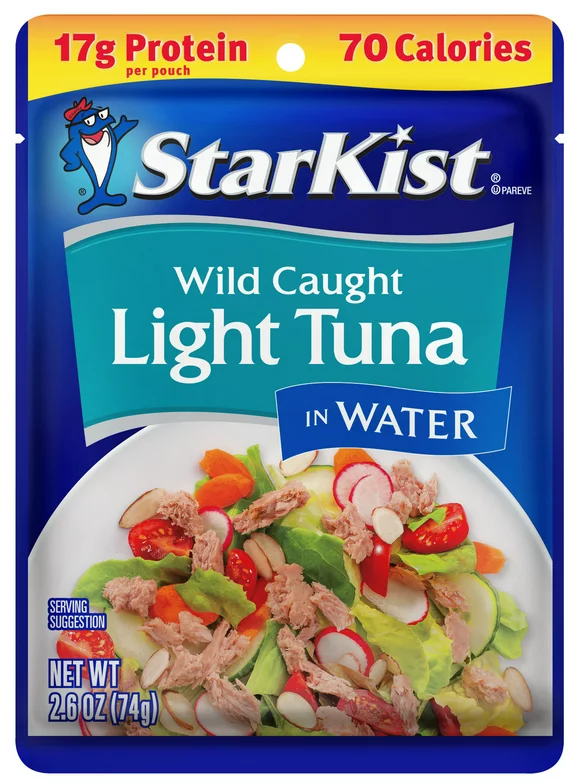 Starkist Wild Caught Light Tuna In Water Pouch, 2.6 Oz