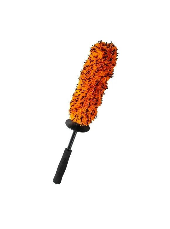 Suds Lab WB Microfiber Wheel Cleaning Brush - Multipurpose Rim and Wheel Microfiber Scrubber - Clean Hard to Reach Spots - 16" Total Length