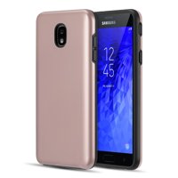 Dual Armor Samsung Galaxy J7 2018, Slim Fit Hybrid Protective Cover Case for Samsung Galaxy J7 2018 J737 (J7 V 2nd Gen, Aero, Refine, Star) - Rose Gold Pink