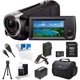 image 2 of Sony HDR-CX440 HDR-CX440/B CX440 Full HD 60p Camcorder - Black Ultimate Bundle w/ 32GB MicroSDHC Memory Card, Spare High Capacity Battery, AC/DC Charger, Table top Tripod, Deluxe Case, and much more