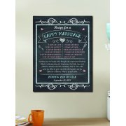 Personalized Recipe for Happy Marriage Canvas
