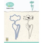 Snellen Design Flowers Poppy Die & Stamp Set