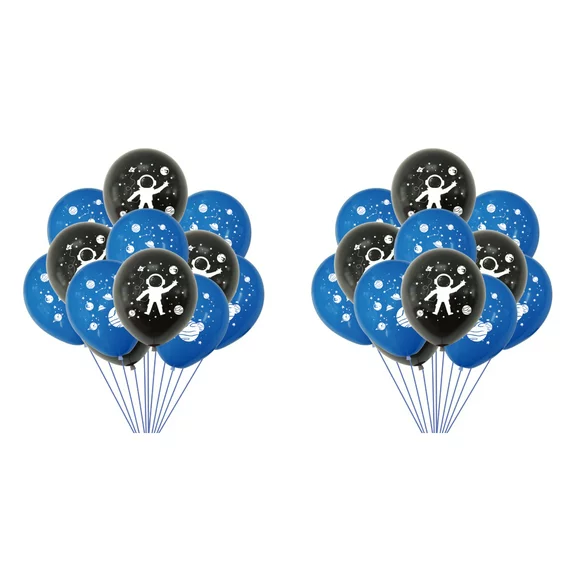 Frcolor Balloons Balloons Birthday Printed Black Blue Solar 12 Space Decorations Party Alloy Inch Kids Latex Party System Rubber