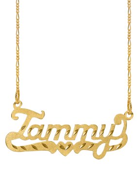 Jay Aimee Designs Personalized Diamond Cut Nameplate Necklace
