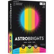 Astrobrights Color Paper, 8.5? x 11?, 24 lb / 89 gsm, ?Bright? 5-Color Assortment, 500 Sheets