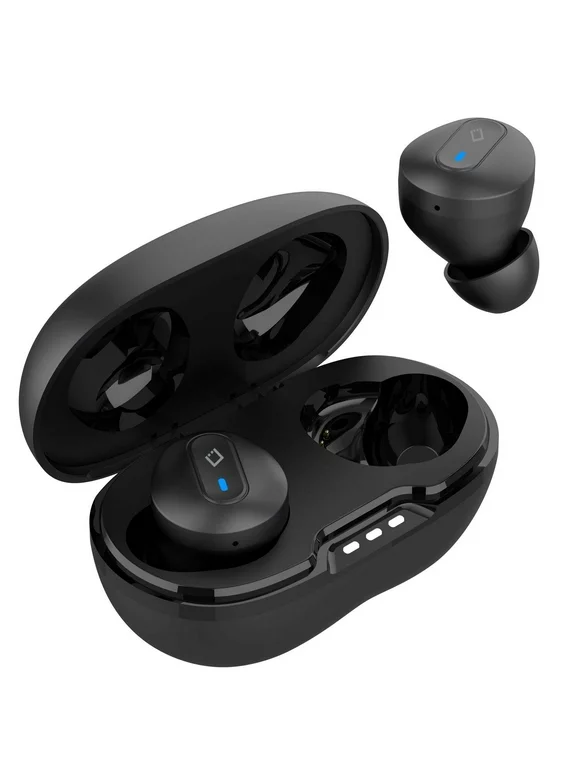 Cellet Wireless Earbuds for Samsung Galaxy A54 5G (Premium Sound In-Ear Earphones with Charging Case and Type-C Cable) - Black