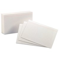 (2 Pack) Oxford Ruled Index Cards, 4" x 6", White, 100-Pack