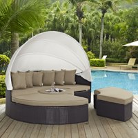 Modway Convene 5 Piece Canopy Outdoor Patio Daybed, Multiple Colors