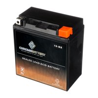Chrome Battery YTX16-BS (16-BS 12 Volt,14 Ah, 230 CCA) Atv Battery for Suzuki Lt-f500f Vinson Manual 4wd 500cc 04-'07