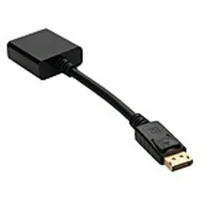 Refurbished AddOn DISPLAYPORT2DVI 8-inch DisplayPort 1.2 to DVI-I (29 pin) Video Cable -  Male to Female - Black Adapter Cable