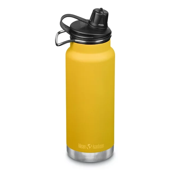 Klean Kanteen 32 fl oz Stainless Steel Insulated Water Bottle Chug Cap Marigold