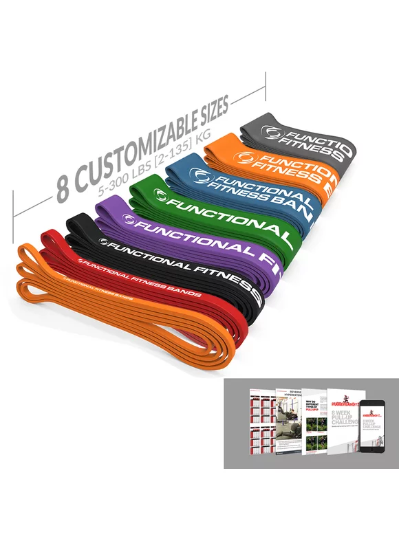 Functional Fitness Bands - Resistance and Workout Bands, Pull Up Assistance & Exercise Bands