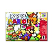Paper Mario - Nintendo 64 - game cartridge