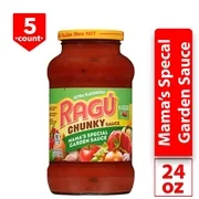 (5 Pack) Rag Chunky Mama's Special Garden Pasta Sauce, 24 oz.