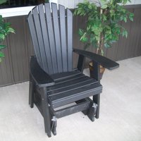 A & L Furniture Adirondack Poly Recycled Plastic 2 ft. Glider Chair