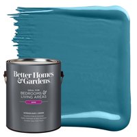 Better Homes & Gardens Interior Paint and Primer, Ocean Depths / Blue, 1 Gallon, Satin