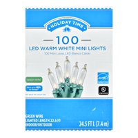 Holiday Time LED Warm White Mini Lights, 100 Count