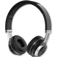 Aduro Resonance Bluetooth Wireless Headphones with Microphone Foldable Black/Silver
