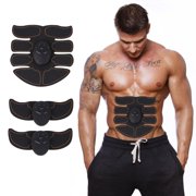 Fitness Electric Muscle Stimulator, Abdominal Arm Leg Hip Muscle Trainer Toner, Fitness Electric Slimming Belt Ab Belly Sticker