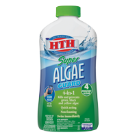 HTH Super Algae Guard 4-in-1, Kills and Prevents Algae in Pools, 1 qt