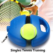 Singles Tennis Balls Training Practice Tool Balls Back Base Trainer Single Line Tennis Racket Tool Outdoor for Beginner Self-study, with Ball