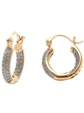 Peermont Peermont Swarovski Elements 18k Gold-Plated Hoop Earrings