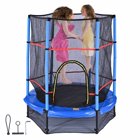 Yescom 55" Mini Round Trampoline for Children Enclosure Net Safety Mat Home Exercise