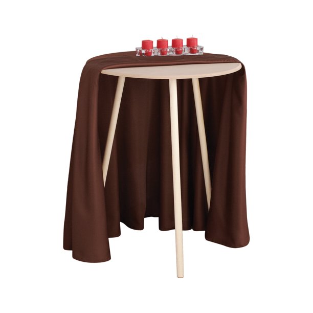 Mainstays 20 Round Decorative Table, What Size Tablecloth For Small Round Accent Table