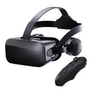 J20 VR Glasses With Smart VR Glasses Integrated Machine,3D VR Glasses Virtual Reality Glasses for 4.7-6.7 Smart Phone with Remote Controller