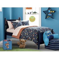 American Kids Woodland Safari Boy 5 Piece Bed in a Bag Bedding Set, Twin, Multi-color