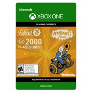 Fallout 76 2000 Atoms + 400 Bonus, Bethesda, Xbox, [Digital Download]