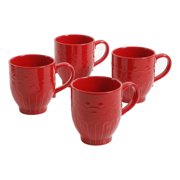 The Pioneer Woman Toni 17-Ounce Red Mugs, 4-Pack